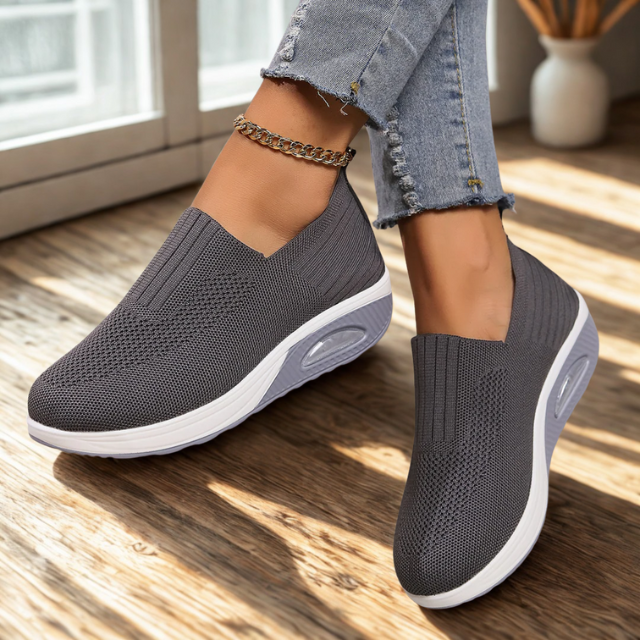 Dames Sneakers Met Orthopedische Zool En Stretchstof