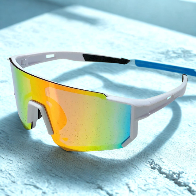 Sport Zonnebril Heren Met Gepolariseerde Lens Wraparound