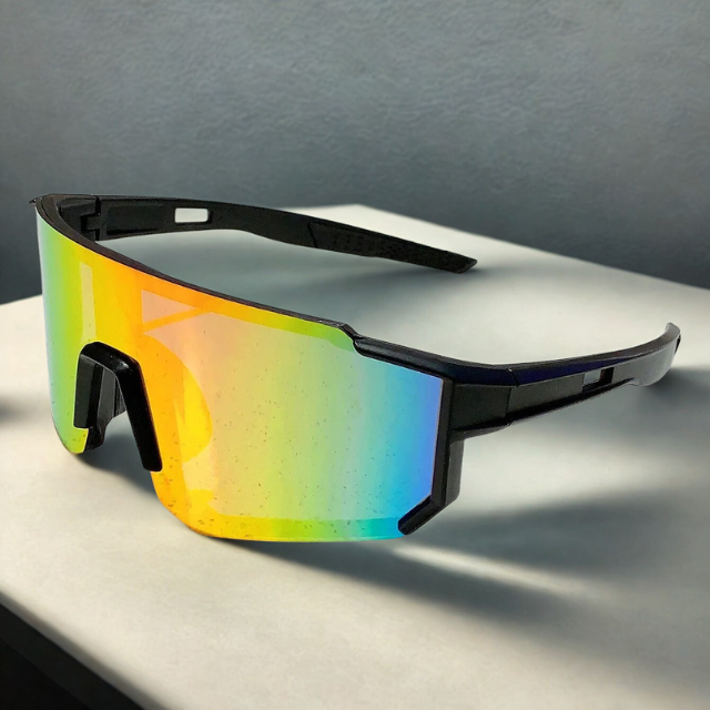 Sport Zonnebril Heren Met Gepolariseerde Lens Wraparound