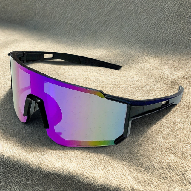 Sport Zonnebril Heren Met Gepolariseerde Lens Wraparound