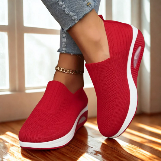 Dames Sneakers Met Orthopedische Zool En Stretchstof