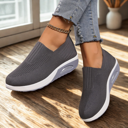 Dames Sneakers Met Orthopedische Zool En Stretchstof