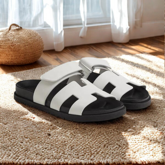 Dames Sandalen Ergonomisch Leer Met Verstelbare Band