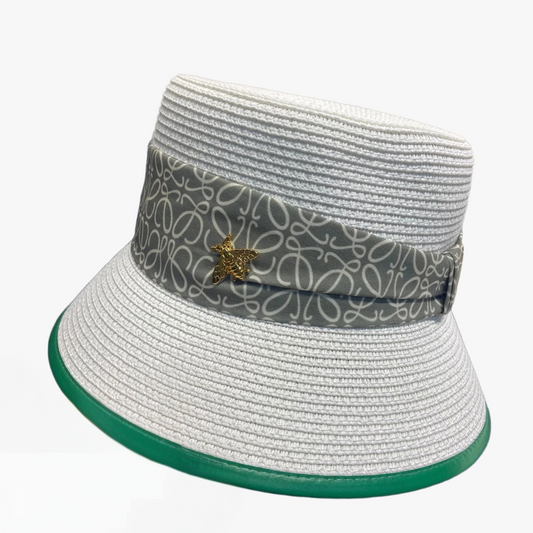 Zomerhoed Dames Met Brede Rand en Designband