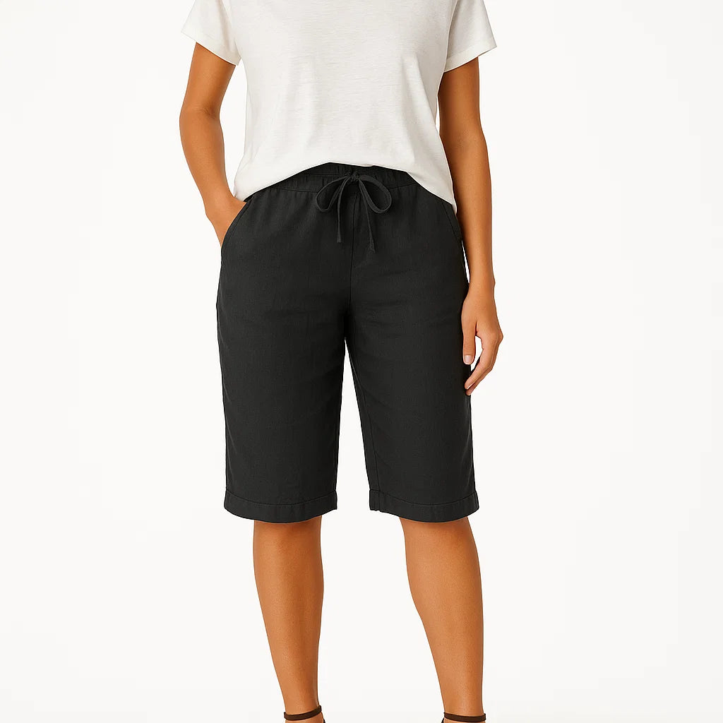 Dames Chino Korte Broek Met Zakken