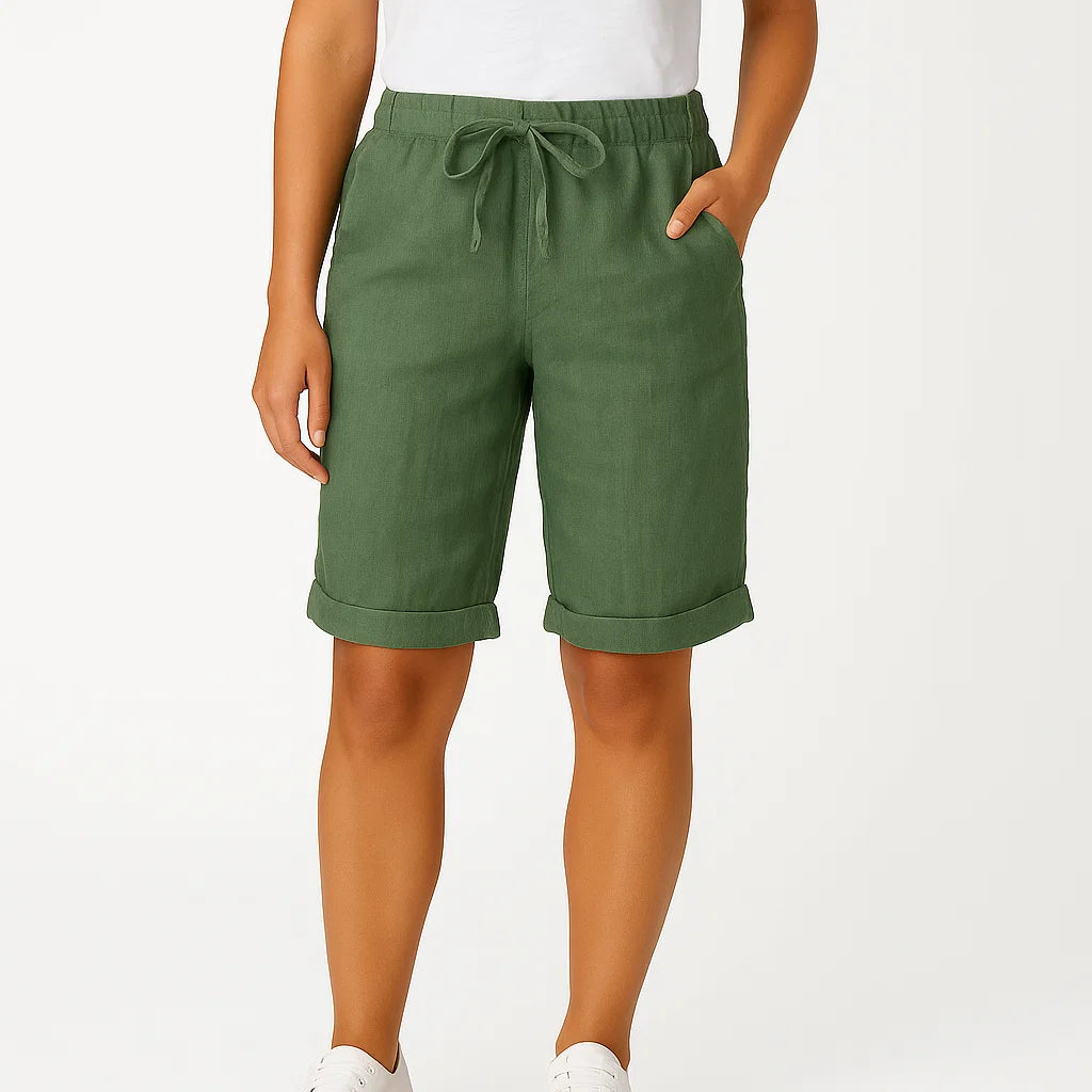 Dames Chino Korte Broek Met Zakken