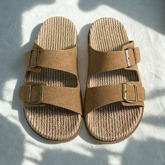 Heren Pantoffels Met Jute Voetbed En Antislipzool