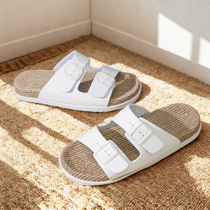 Heren Pantoffels Met Jute Voetbed En Antislipzool
