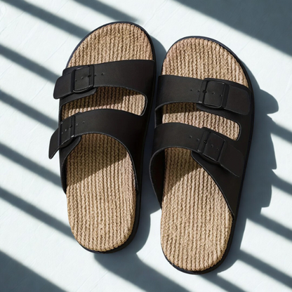 Heren Pantoffels Met Jute Voetbed En Antislipzool