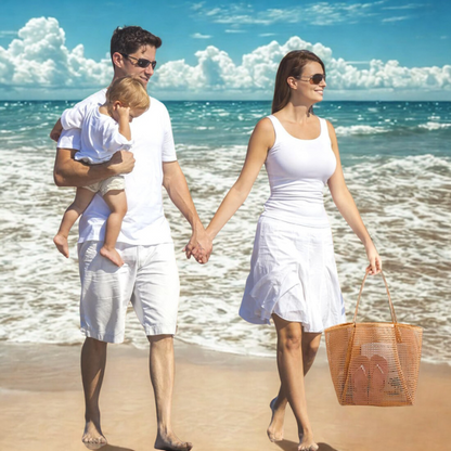 Strandtas Dames Mesh Lichtgewicht Ademend Materiaal
