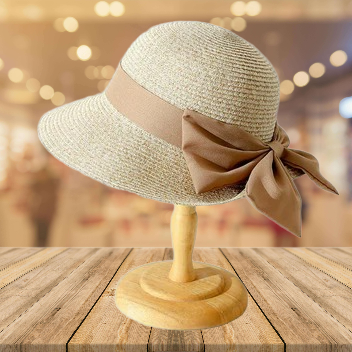 Zomerhoed Dames Met Strik Van Ademend Textiel