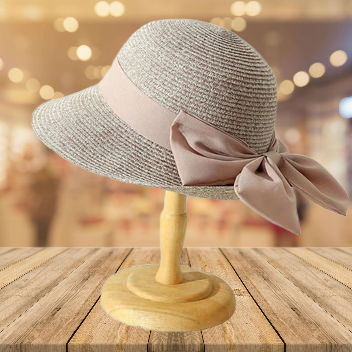 Zomerhoed Dames Met Strik Van Ademend Textiel